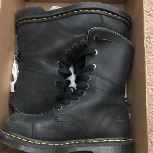 Steel toe boots worn once size posted